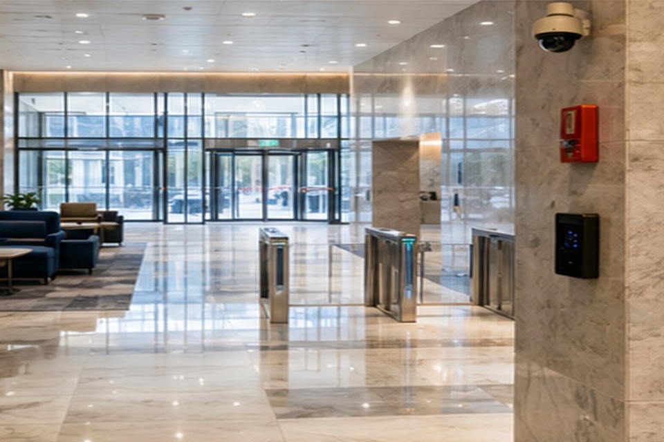 Commercial Buildings realistic sector image